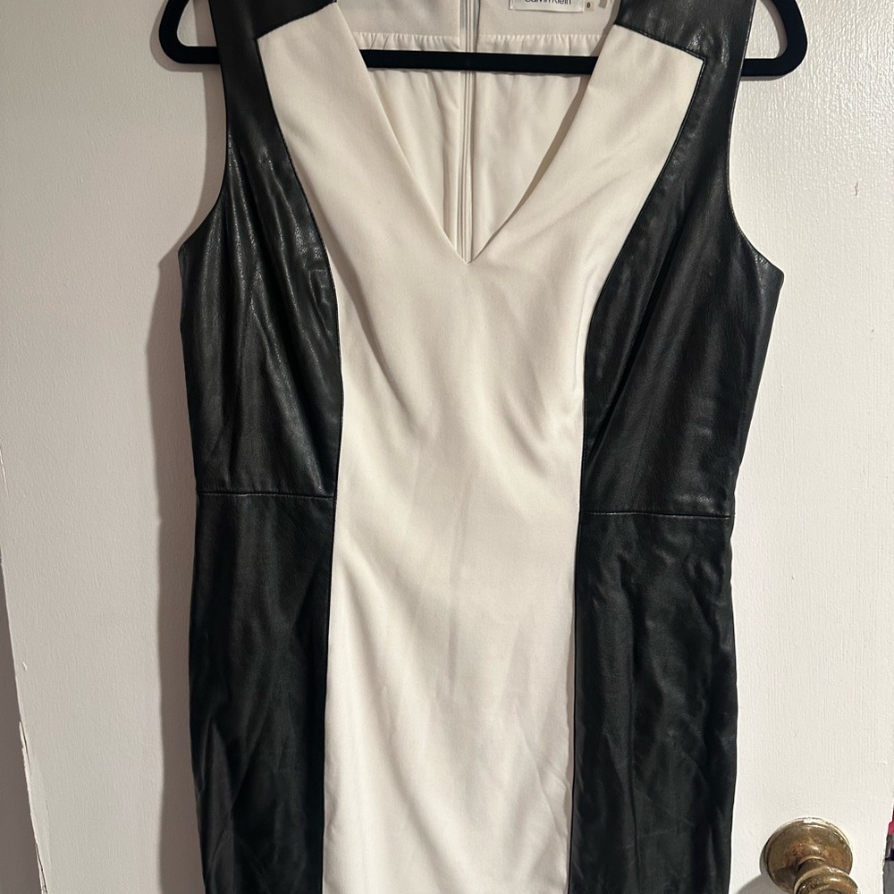 Calvin Klein Black and White Mini Dress